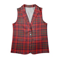 ScotsTee Shop Scottish Murray of Tullibardine Modern Women's Tartan Sleeveless Blazer Suit Vest