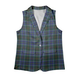 ScotsTee Shop Scottish MacInnes Modern Women's Tartan Sleeveless Blazer Suit Vest