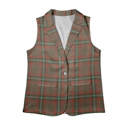 ScotsTee Shop Scottish Seton Hunting Ancient Women's Tartan Sleeveless Blazer Suit Vest
