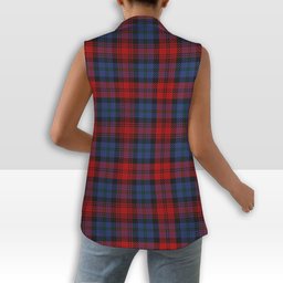 ScotsTee Shop Scottish McLachlan Modern Women's Tartan Sleeveless Blazer Suit Vest