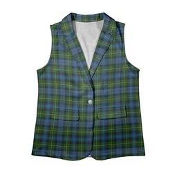 ScotsTee Shop Scottish MacLeod of Skye Women's Tartan Sleeveless Blazer Suit Vest