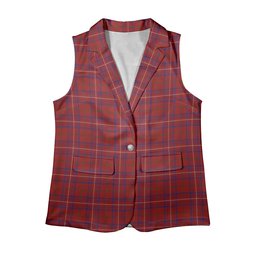 ScotsTee Shop Scottish Rose Women's Tartan Sleeveless Blazer Suit Vest