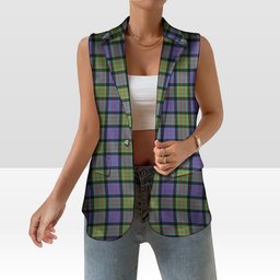 ScotsTee Shop Scottish MacDonald Ancient Women's Tartan Sleeveless Blazer Suit Vest