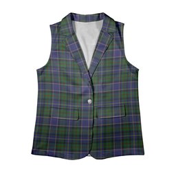 ScotsTee Shop Scottish Whitworth 2003 Women's Tartan Sleeveless Blazer Suit Vest