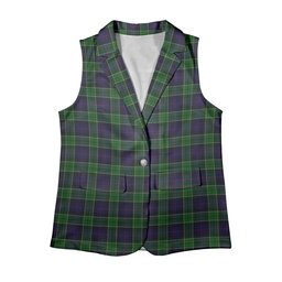 ScotsTee Shop Scottish Leslie Hunting Women's Tartan Sleeveless Blazer Suit Vest