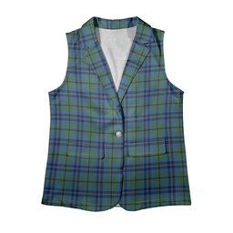ScotsTee Shop Scottish Keith Women's Tartan Sleeveless Blazer Suit Vest