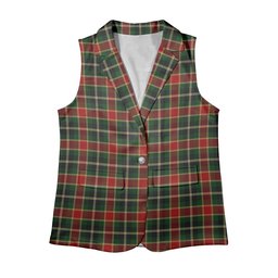 ScotsTee Shop Scottish McLachlan Hunting Modern Women's Tartan Sleeveless Blazer Suit Vest