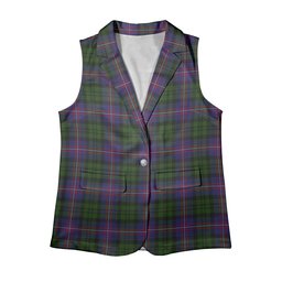 ScotsTee Shop Scottish MacNeil of Colonsay 2 Women's Tartan Sleeveless Blazer Suit Vest