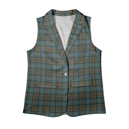 ScotsTee Shop Scottish Pasley Women's Tartan Sleeveless Blazer Suit Vest