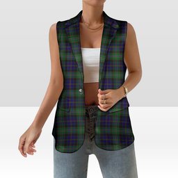 ScotsTee Shop Scottish MacCraig Women's Tartan Sleeveless Blazer Suit Vest