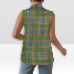 ScotsTee Shop Scottish Stevenson Old Ancient Women's Tartan Sleeveless Blazer Suit Vest