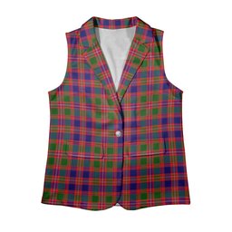ScotsTee Shop Scottish McIntyre Modern Women's Tartan Sleeveless Blazer Suit Vest