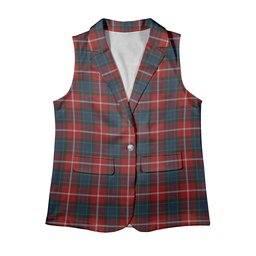 ScotsTee Shop Scottish Nicolson of Lewis Women's Tartan Sleeveless Blazer Suit Vest