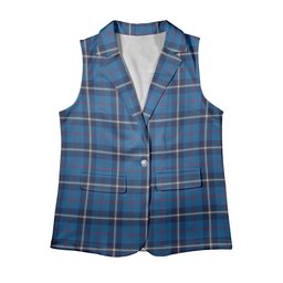 ScotsTee Shop Scottish MacRae of America Modern Women's Tartan Sleeveless Blazer Suit Vest