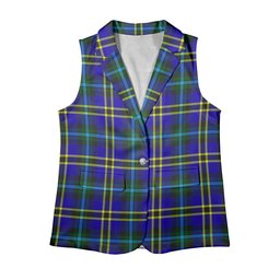 ScotsTee Shop Scottish Hope Modern Women's Tartan Sleeveless Blazer Suit Vest