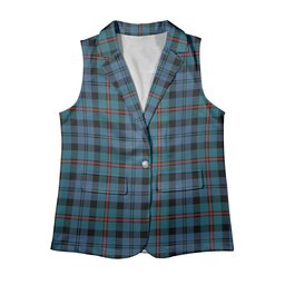 ScotsTee Shop Scottish McCorquodale Ancient Women's Tartan Sleeveless Blazer Suit Vest