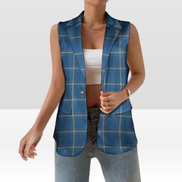 ScotsTee Shop Scottish MacRae of America Ancient Women's Tartan Sleeveless Blazer Suit Vest