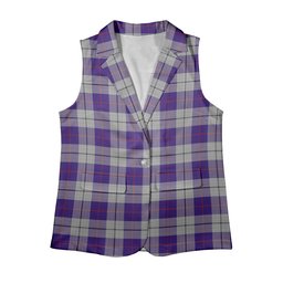 ScotsTee Shop Scottish MacRae Dress Purple 1 Women's Tartan Sleeveless Blazer Suit Vest