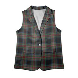 ScotsTee Shop Scottish Stewart Black Ancient Women's Tartan Sleeveless Blazer Suit Vest