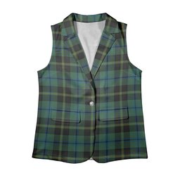 ScotsTee Shop Scottish Michaluk Women's Tartan Sleeveless Blazer Suit Vest