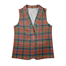 ScotsTee Shop Scottish Macnaghten Ancient Women's Tartan Sleeveless Blazer Suit Vest