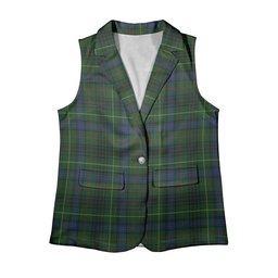 ScotsTee Shop Scottish Stewart Hunting Modern Women's Tartan Sleeveless Blazer Suit Vest