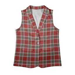 ScotsTee Shop Scottish McLean of Duart Dress Red Women's Tartan Sleeveless Blazer Suit Vest