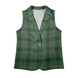 ScotsTee Shop Scottish McArthur-Fox Modern Women's Tartan Sleeveless Blazer Suit Vest