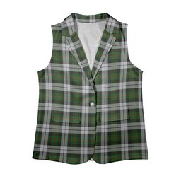 ScotsTee Shop Scottish Gunn Mrs Jane of Kirkhill House Wick Women's Tartan Sleeveless Blazer Suit Vest