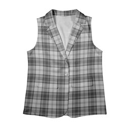 ScotsTee Shop Scottish Sandilands Grey Women's Tartan Sleeveless Blazer Suit Vest