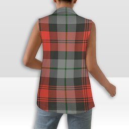ScotsTee Shop Scottish MacLachlan Weathered Women's Tartan Sleeveless Blazer Suit Vest