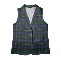 ScotsTee Shop Scottish Urquhart Brydone Women's Tartan Sleeveless Blazer Suit Vest