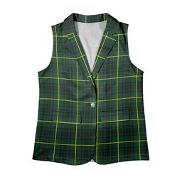 ScotsTee Shop Scottish MacArthur Modern Women's Tartan Sleeveless Blazer Suit Vest