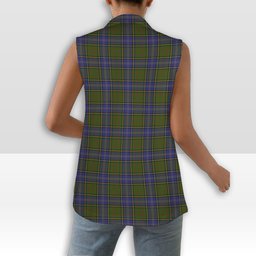 ScotsTee Shop Scottish McMillan Hunting Modern Women's Tartan Sleeveless Blazer Suit Vest