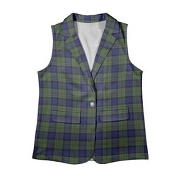 ScotsTee Shop Scottish McLaren Women's Tartan Sleeveless Blazer Suit Vest