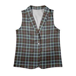 ScotsTee Shop Scottish McThomas Hunting Modern Women's Tartan Sleeveless Blazer Suit Vest