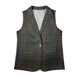 ScotsTee Shop Scottish MacDuff Hunting Women's Tartan Sleeveless Blazer Suit Vest