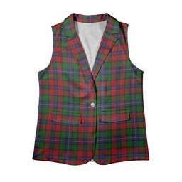 ScotsTee Shop Scottish Kilgour Symmetrical Women's Tartan Sleeveless Blazer Suit Vest