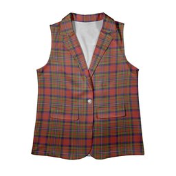 ScotsTee Shop Scottish Hepburn Women's Tartan Sleeveless Blazer Suit Vest