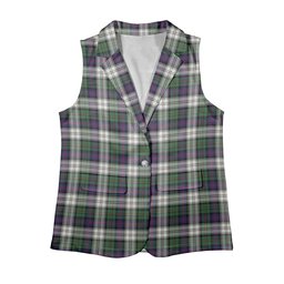 ScotsTee Shop Scottish Malcolm Dress Modern Women's Tartan Sleeveless Blazer Suit Vest