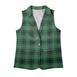 ScotsTee Shop Scottish MacArthur Ancient Women's Tartan Sleeveless Blazer Suit Vest