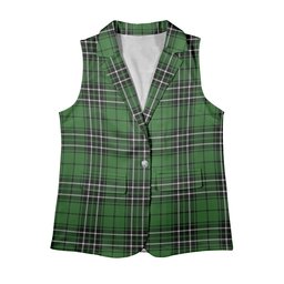 ScotsTee Shop Scottish MacLean of Duart Hunting Ancient Women's Tartan Sleeveless Blazer Suit Vest