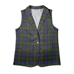 ScotsTee Shop Scottish MacFadzean Women's Tartan Sleeveless Blazer Suit Vest