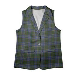 ScotsTee Shop Scottish McMillan Hunting Women's Tartan Sleeveless Blazer Suit Vest
