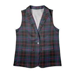 ScotsTee Shop Scottish Nairn Modern Women's Tartan Sleeveless Blazer Suit Vest
