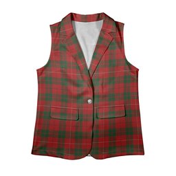 ScotsTee Shop Scottish MacKinnon 1842 Women's Tartan Sleeveless Blazer Suit Vest