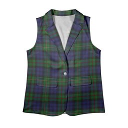 ScotsTee Shop Scottish MacEwan Women's Tartan Sleeveless Blazer Suit Vest