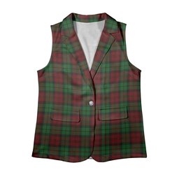 ScotsTee Shop Scottish MacCormick Dress Women's Tartan Sleeveless Blazer Suit Vest