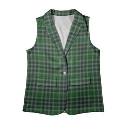 ScotsTee Shop Scottish MacDonald Lord of the Isles Hunting Women's Tartan Sleeveless Blazer Suit Vest