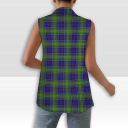 ScotsTee Shop Scottish Greene Women's Tartan Sleeveless Blazer Suit Vest